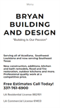 Mobile Screenshot of bryanbuildinganddesign.com